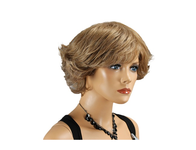 Peruka damska krótka, ciemny blond 411-1288 